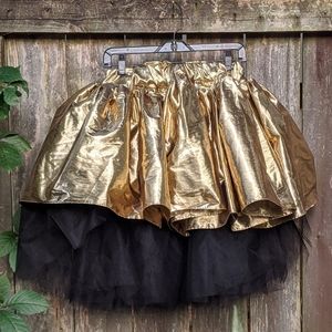 Vintage gold tulle skirt